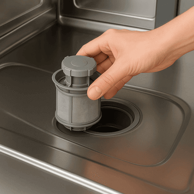 Esempio di filtro per lavastoviglie